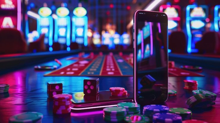 Antarmuka permainan Playtech di layar pengguna